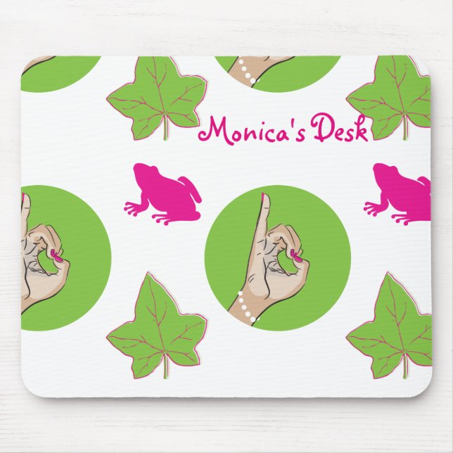 Tapis De Souris Vraie jolie fille Mousepad (Devant)