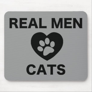 Tapis De Souris Vrais chats d'amour d'hommes