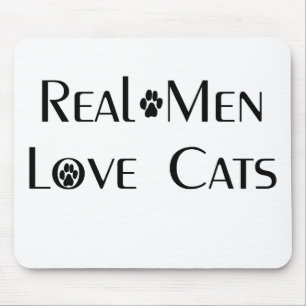 Tapis De Souris Vrais chats Mousepad d'amour d'hommes