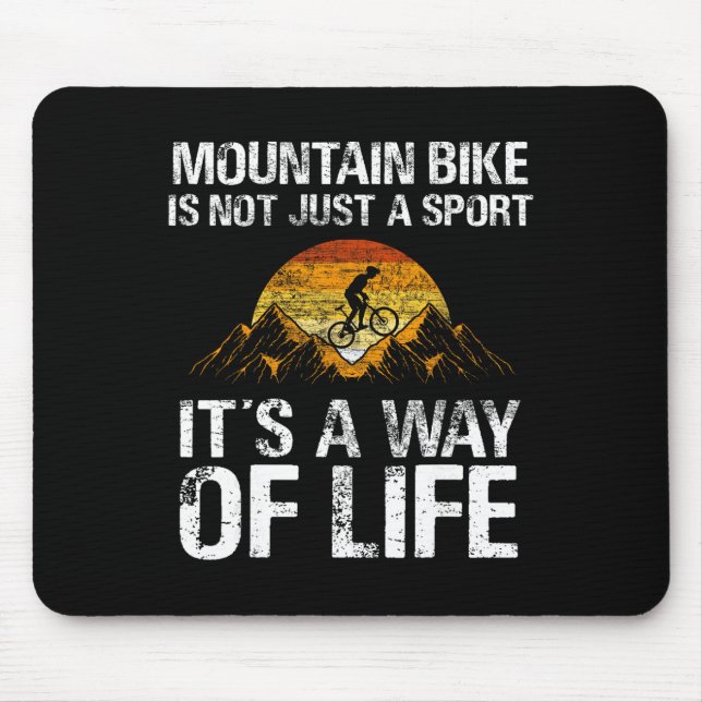 Tapis De Souris VTT Descente - Vélo Tout Terrain VTT  (Devant)