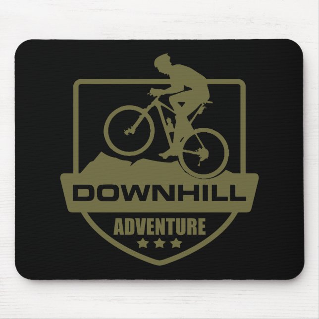 Tapis De Souris VTT Downhill en montagne (Devant)