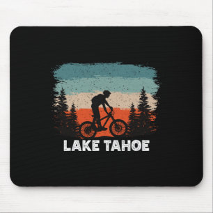 Tapis De Souris VTT Lake Tahoe au coucher du soleil Rétro Vintage