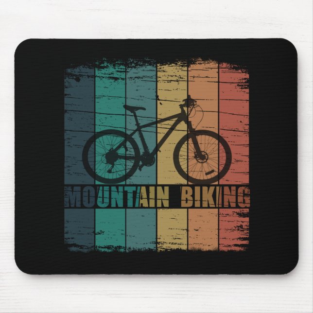 Tapis De Souris VTT montagne vintage (Devant)