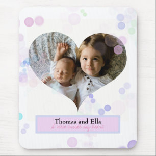 Tapis De Souris Vue à l'intérieur de mon coeur aimé portrait