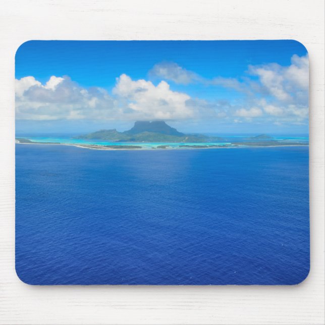 Tapis De Souris Vue aérienne au-dessus de mousepad de Bora Bora (Devant)