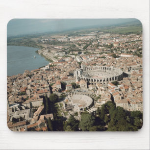 Tapis De Souris Vue aérienne de la ville avec