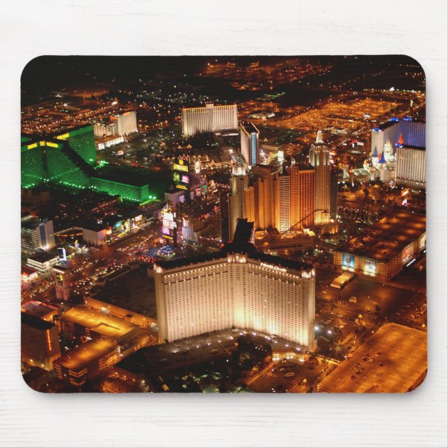 Tapis De Souris Vue aérienne de Las Vegas depuis un blimp (Devant)