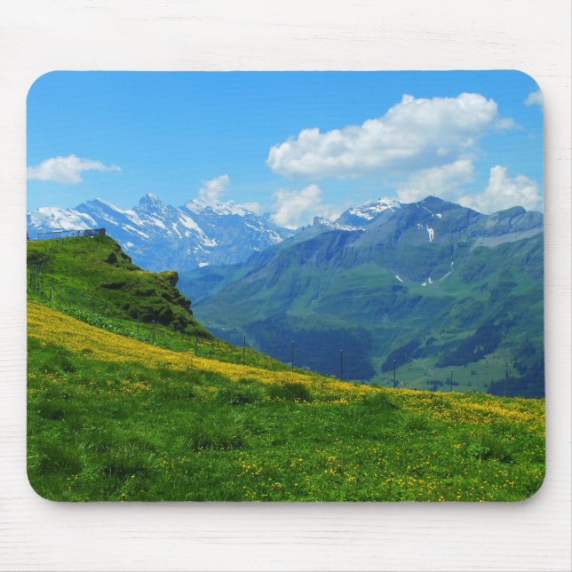 Tapis De Souris Vue alpine en Suisse (Devant)