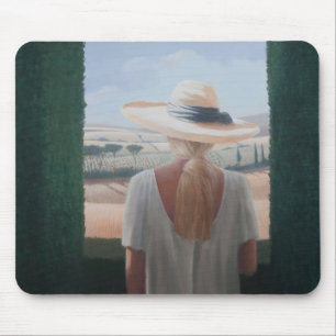 Tapis De Souris Vue arrière Toscane 2012 de fille