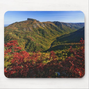Tapis De Souris Vue automnale de la gorge de Linville souvent appe