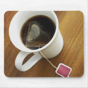 Tapis De Souris Vue courbe d'une tasse de thé