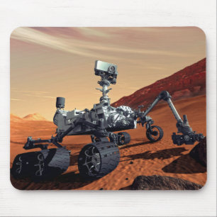 Tapis De Souris Vue d'artiste du rover de la NASA Mars Curiosity