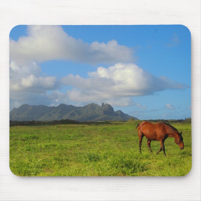 Tapis De Souris Vue de cheval de Kauai (Devant)