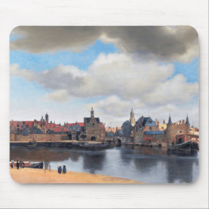 Tapis De Souris Vue de Delft, Johannes Vermeer, 1659-1660