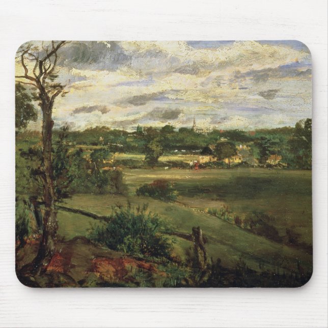 Tapis De Souris Vue de Highgate de bruyère de Hampstead, c.1834 (Devant)