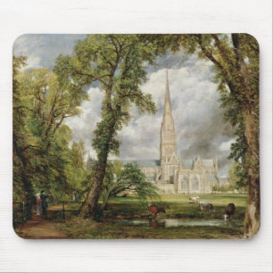 Tapis De Souris Vue de John Constable   de cathédrale de Salisbury