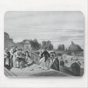 Tapis De Souris Vue de la terrasse, Central Park, 1872