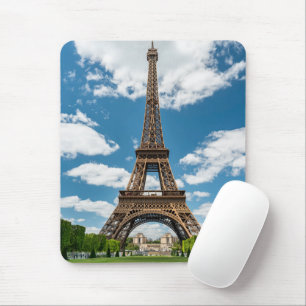Tapis De Souris Vue de la Tour Eiffel depuis le parc public Champ