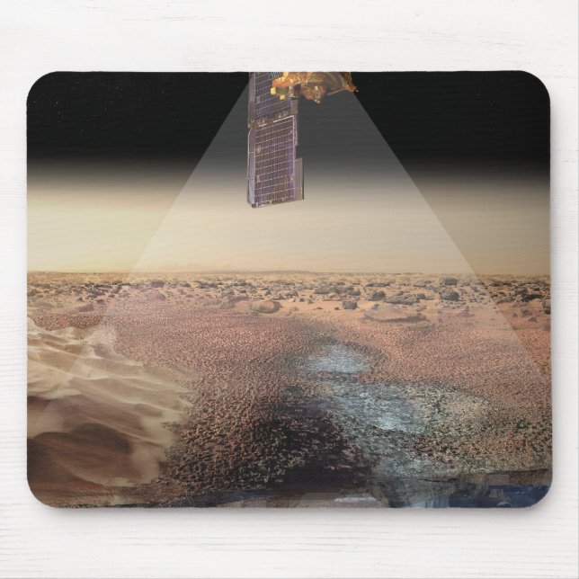 Tapis De Souris Vue de l'artiste de l'odyssée détectant la glace (Devant)