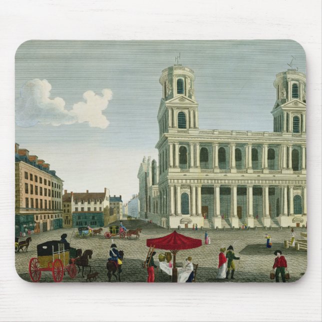 Tapis De Souris Vue de l'église du Saint-Sulpice (Devant)