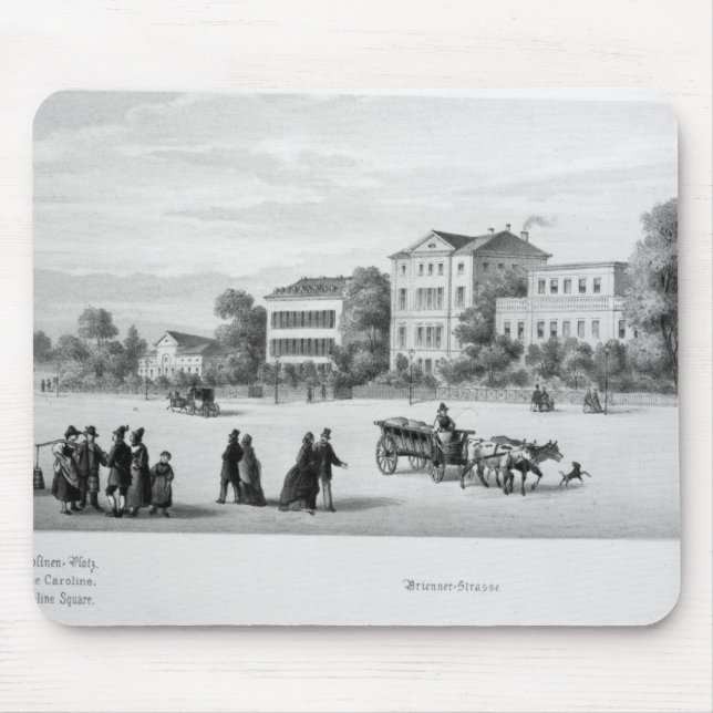 Tapis De Souris Vue de Munich, 1869 (Devant)