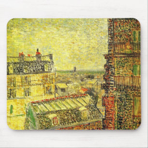 Tapis De Souris Vue de Paris depuis la chambre de Vincent par Vinc