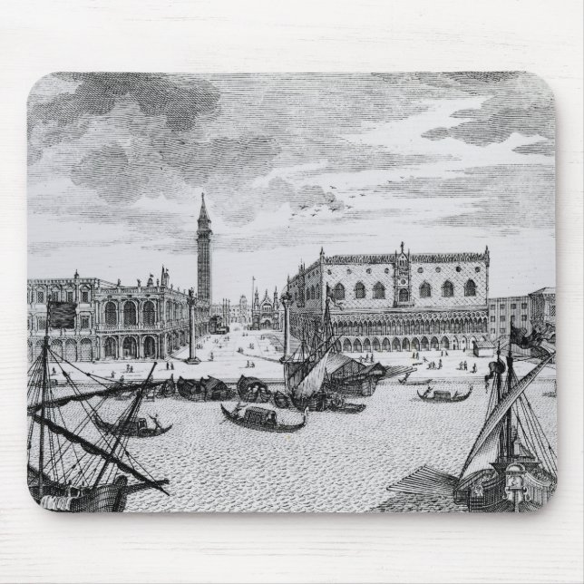 Tapis De Souris Vue de Piazza San Marco du Bacino, Venise (Devant)