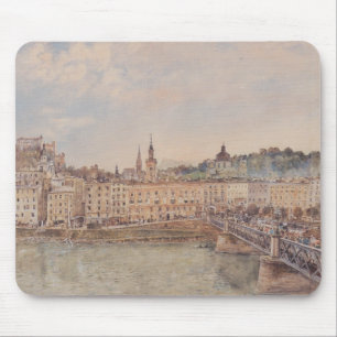 Tapis De Souris Vue de Salzbourg (par Rudolf von Alt)