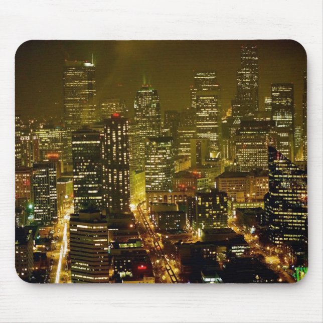 Tapis De Souris Vue de ville de Seattle (Devant)