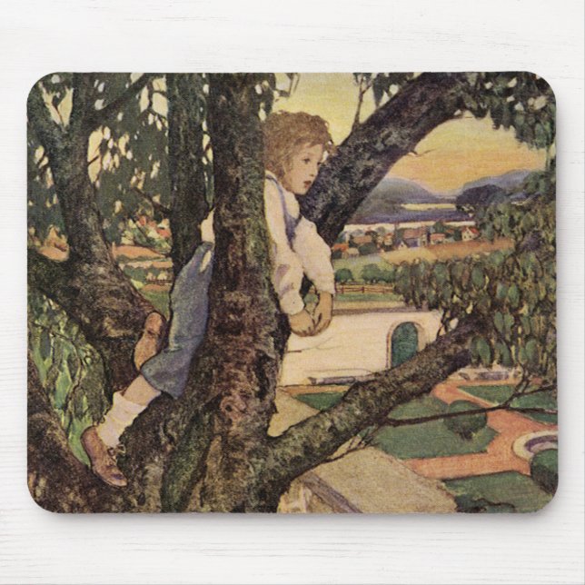 Tapis De Souris Vue des arbres par Jessie Willcox Smith (Devant)