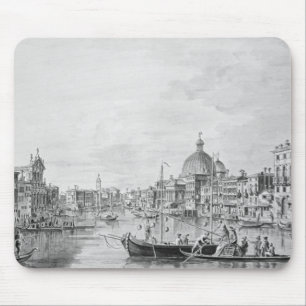 Tapis De Souris Vue du canal grand, Venise, c.1800