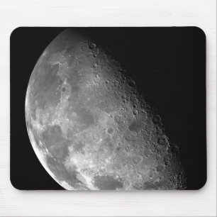 Tapis De Souris Vue du pôle nord de la Lune
