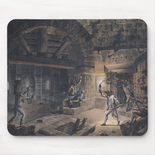 Tapis De Souris Vue d'une cellule dans la bastille (Devant)