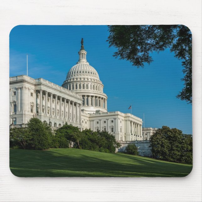 Tapis De Souris Vue occidentale de bâtiment de capitol (Devant)