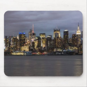 Tapis De Souris Vue panoramique de début de soirée de Manhattan
