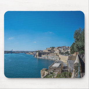 Tapis De Souris Vue panoramique sur le mur de la ville et le port