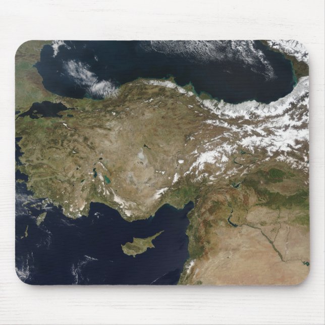 Tapis De Souris Vue satellite de la Turquie (Devant)