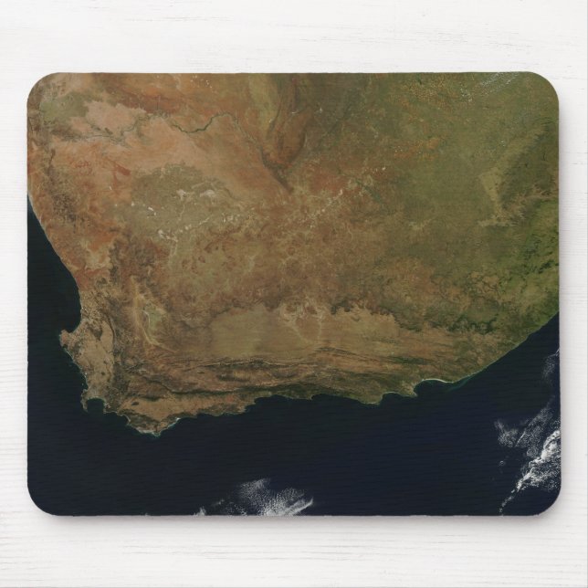 Tapis De Souris Vue satellite de l'Afrique du Sud (Devant)
