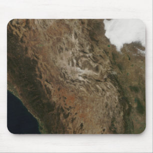 Tapis De Souris Vue satellite du paysage du centre de Mexi