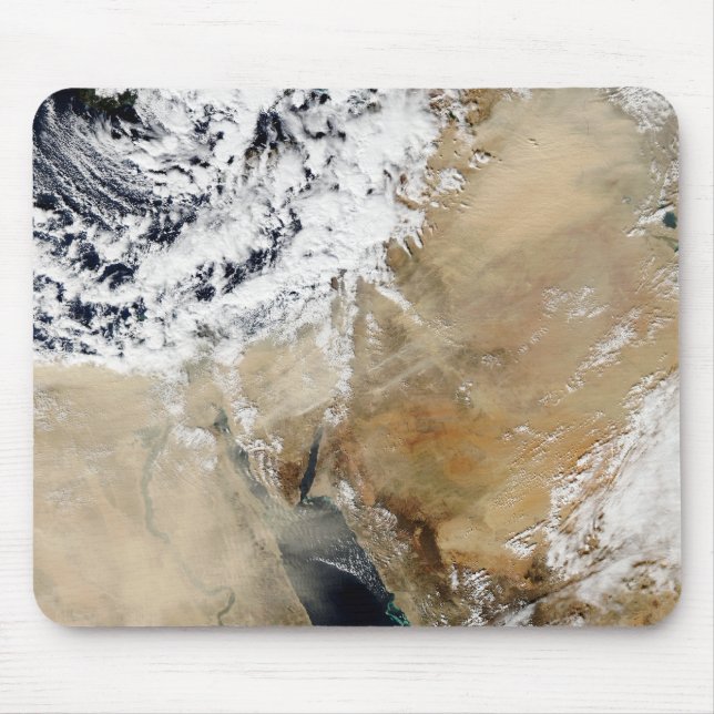 Tapis De Souris Vue satellite sur la Méditerranée orientale (Devant)