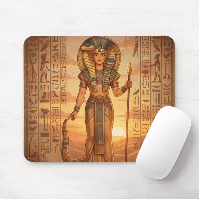 Tapis De Souris Wadjet – Déesse serpent égyptienne´3 (Avec souris)