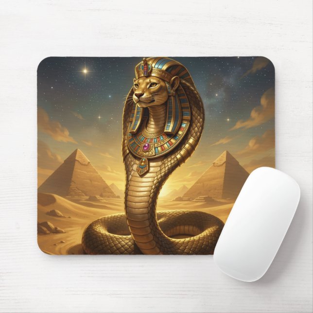 Tapis De Souris Wadjet – Egyptian Cobra Goddess (Avec souris)