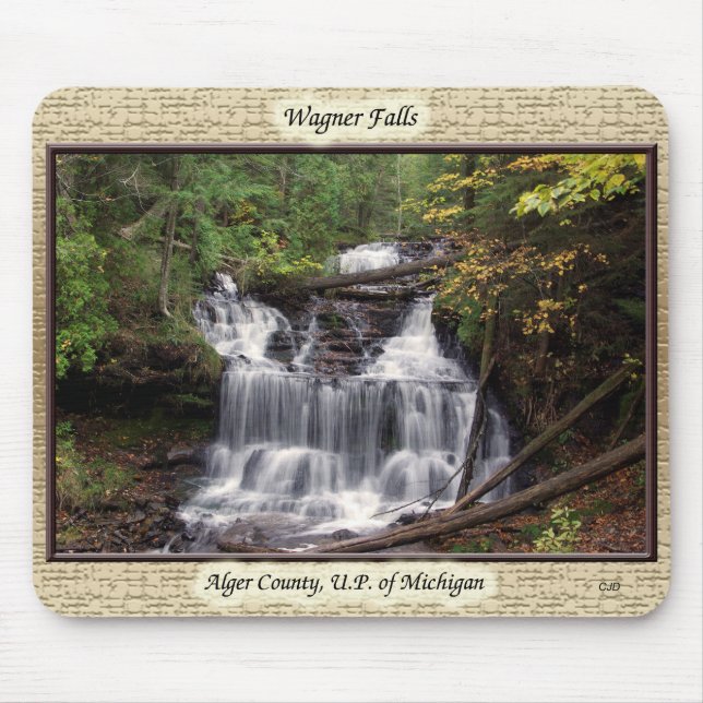 Tapis De Souris Wagner Falls encadré Mousepad (Devant)
