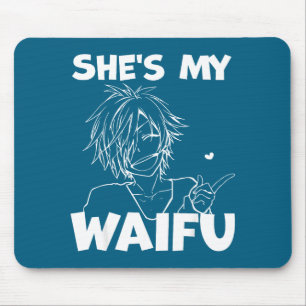Tapis De Souris Waifu drôle d'anime couple correspondant cadeau pe