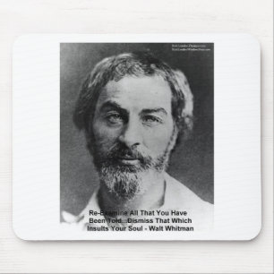 Tapis De Souris Walt Whitman "Insult The Soul" Quota Venin & Cards
