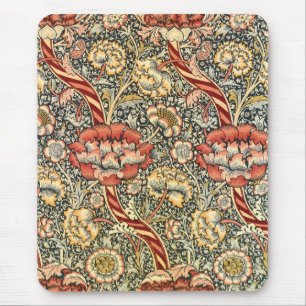 Tapis De Souris Wandle by William Morris, Vintage Textile Fine Art