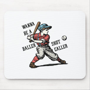 Tapis De Souris Wanna Be Byller Shot Caller Retro Jour Jeu Byseb