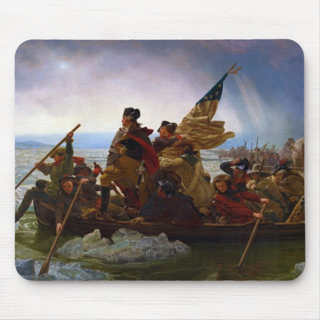 Tapis De Souris Washington croisant le Delaware par Emanuel Leutze (Devant)