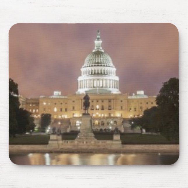 Tapis De Souris Washington DC, bâtiment de capitol (Devant)