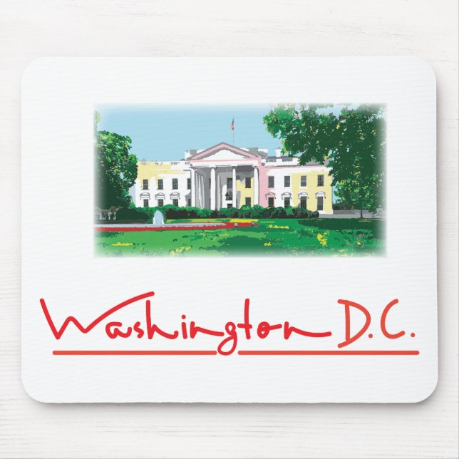 Tapis De Souris Washington DC - Maison Blanche (Devant)